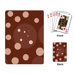 Brown Abstract Design Playing Card by Valentinaart