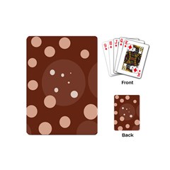 Brown Abstract Design Playing Cards (mini)  by Valentinaart