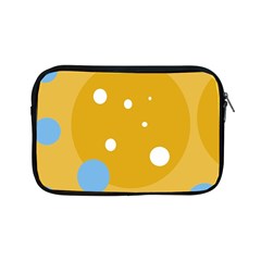 Blue And Yellow Moon Apple Ipad Mini Zipper Cases by Valentinaart