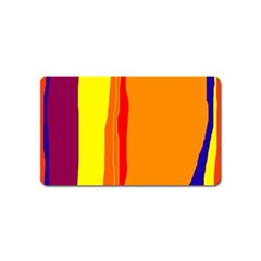 Hot Colorful Lines Magnet (name Card) by Valentinaart