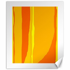 Yellow And Orange Lines Canvas 20  X 24   by Valentinaart