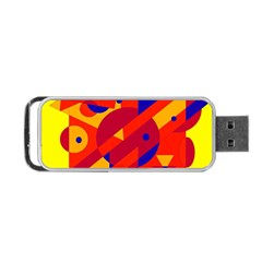 Colorful Abstraction Portable Usb Flash (one Side) by Valentinaart