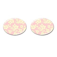 Pastel Hawaiian Cufflinks (oval) by AlohaStore