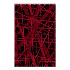 Black And Red Pattern Shower Curtain 48  X 72  (small)  by Valentinaart