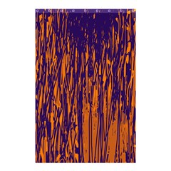 Blue And Orange Pattern Shower Curtain 48  X 72  (small)  by Valentinaart