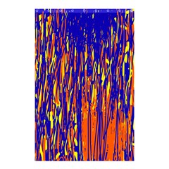 Orange, Blue And Yellow Pattern Shower Curtain 48  X 72  (small)  by Valentinaart