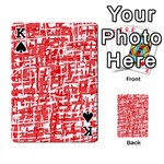 Red decorative pattern Playing Cards 54 Designs  Front - SpadeK