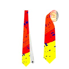 Colorful Pattern Neckties (one Side)  by Valentinaart