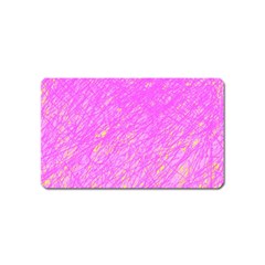 Pink Pattern Magnet (name Card) by Valentinaart