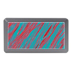 Red And Blue Pattern Memory Card Reader (mini) by Valentinaart