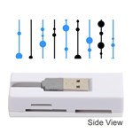 Blue, white and black pattern Memory Card Reader (Stick) 