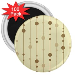 Brown Pattern 3  Magnets (100 Pack) by Valentinaart