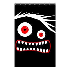 Crazy Monster Shower Curtain 48  X 72  (small)  by Valentinaart