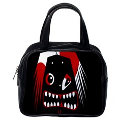 Zombie Face Classic Handbags (one Side) by Valentinaart