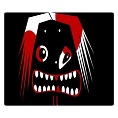 Zombie Face Double Sided Flano Blanket (small)  by Valentinaart