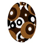 Brown pattern Ornament (Oval) 