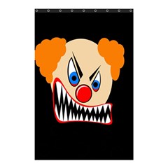 Evil Clown Shower Curtain 48  X 72  (small)  by Valentinaart
