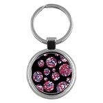 Colorful decorative pattern Key Chains (Round) 