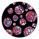 Colorful decorative pattern Magnet 5  (Round)