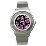 Colorful decorative pattern Stainless Steel Watch