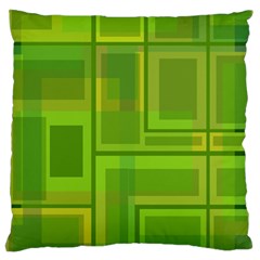 Green Pattern Standard Flano Cushion Case (one Side) by Valentinaart