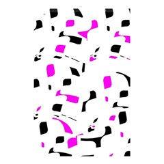 Magenta, Black And White Pattern Shower Curtain 48  X 72  (small)  by Valentinaart