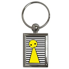 Yellow Pawn Key Chains (rectangle)  by Valentinaart