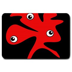 Red Amoeba Large Doormat 