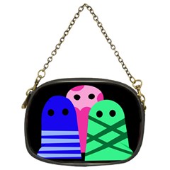 Three Monsters Chain Purses (two Sides)  by Valentinaart
