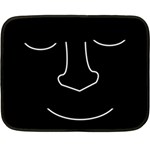 Sleeping face Fleece Blanket (Mini)