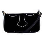 Sleeping face Shoulder Clutch Bags Front