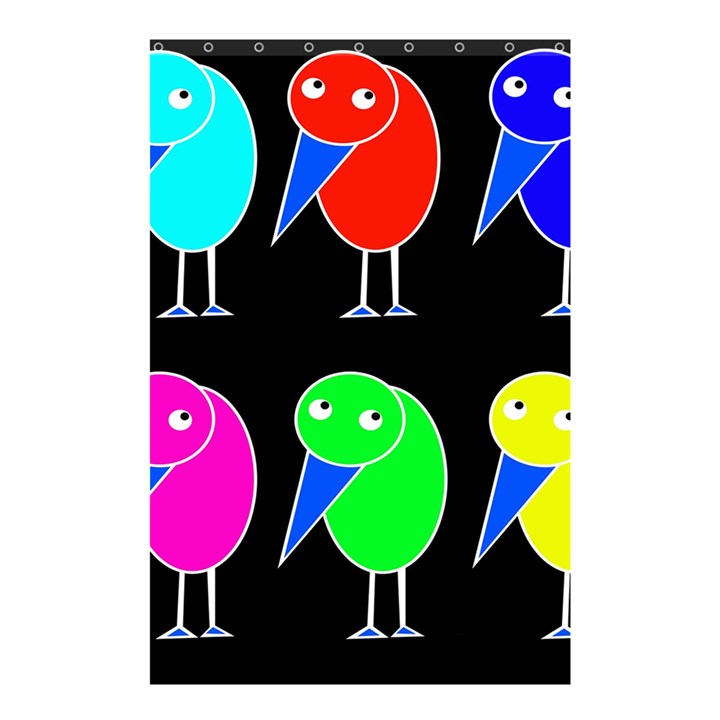 Colorful birds Shower Curtain 48  x 72  (Small) 