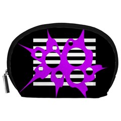 Purple Abstraction Accessory Pouches (large) 