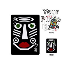 African Mask Playing Cards 54 (mini)  by Valentinaart