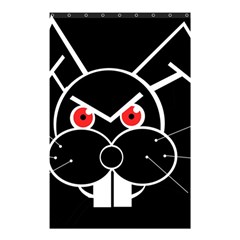Evil Rabbit Shower Curtain 48  X 72  (small)  by Valentinaart