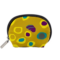 Yellow Abstraction Accessory Pouches (small) 