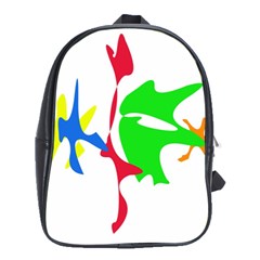 Colorful Amoeba Abstraction School Bags (xl)  by Valentinaart