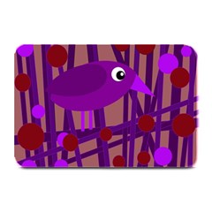 Sweet Purple Bird Plate Mats by Valentinaart