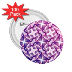 Purple Shatter Geometric Pattern 2 25  Buttons (100 Pack)  by TanyaDraws