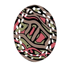 Decorative Abstract Art Ornament (oval Filigree)  by Valentinaart