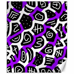 Purple Playful Design Canvas 20  X 24   by Valentinaart
