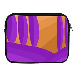 Orange And Purple Landscape Apple Ipad 2/3/4 Zipper Cases by Valentinaart