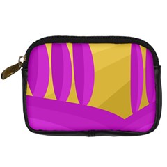 Yellow And Magenta Landscape Digital Camera Cases by Valentinaart