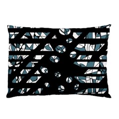 Blue Freedom Pillow Case (two Sides) by Valentinaart