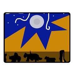 Decorative Abstraction Double Sided Fleece Blanket (small) 