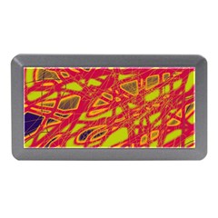Orange Neon Memory Card Reader (mini) by Valentinaart