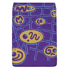 Purple And Yellow Abstraction Flap Covers (s)  by Valentinaart