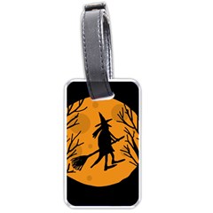 Halloween Witch - Orange Moon Luggage Tags (two Sides) by Valentinaart