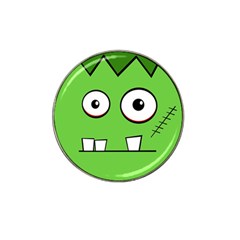 Halloween Frankenstein - Green Hat Clip Ball Marker (10 Pack) by Valentinaart