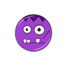 Halloween Frankenstein - Purple Hat Clip Ball Marker (4 Pack) by Valentinaart